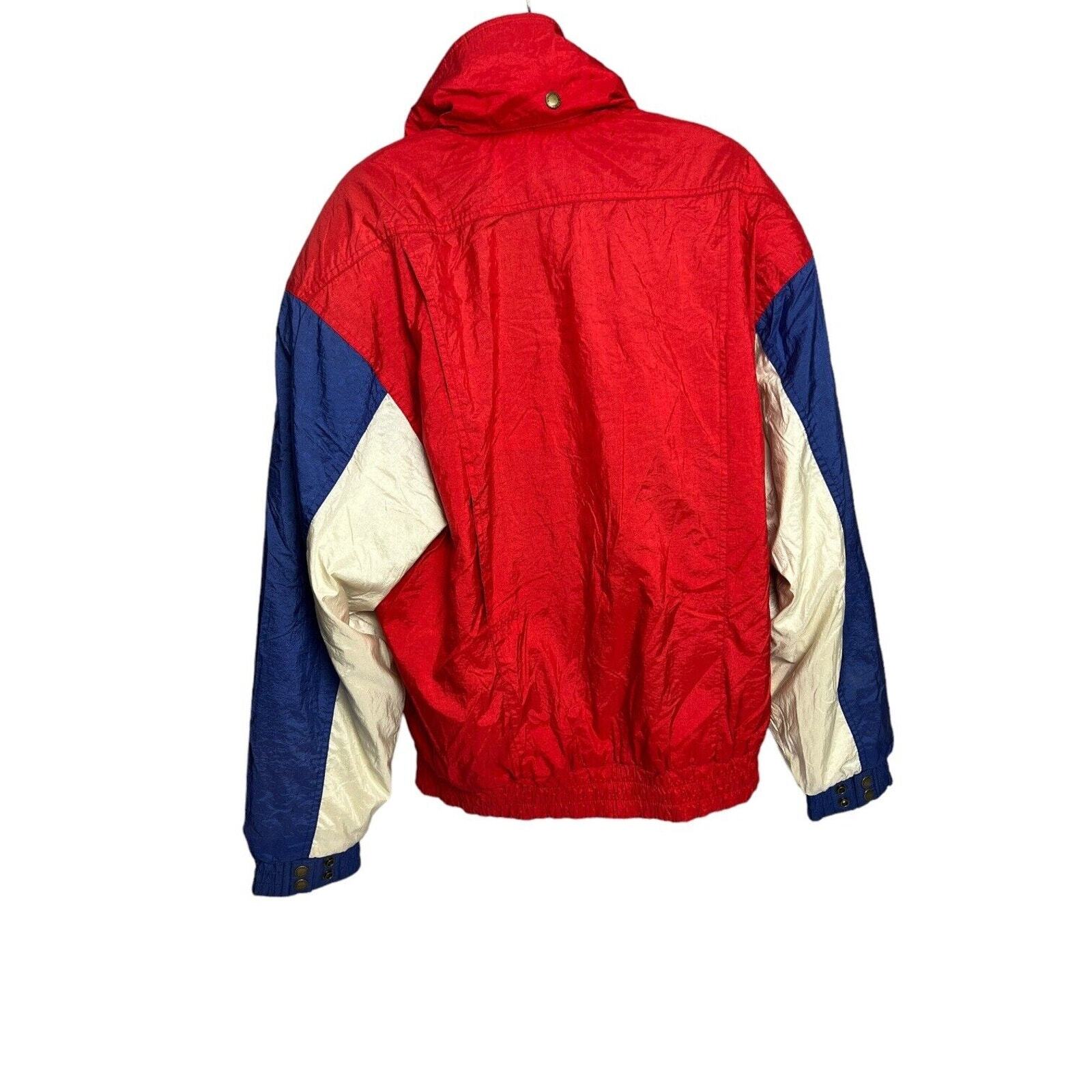 Vtg 80s 90s Ski Jacket Descente snow coat Apres Color Block Gaper USA Mens M