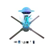 3D Hologram Fan,44CM HD LED Hologram Fan WIFI Projector with 700 Library Vide...