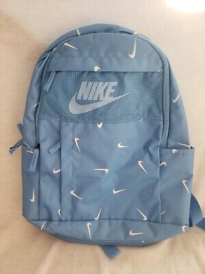 Nike Youth Elemental All Over Print 1.0 Blue Backpack DJ1621-462 