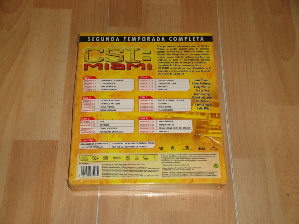 CSI MIAMI EN DVD SEGUNDA TEMPORADA COMPLETA CON CAJA GRANDE NUEVA PRECINTADA - Imagen 2 de 2