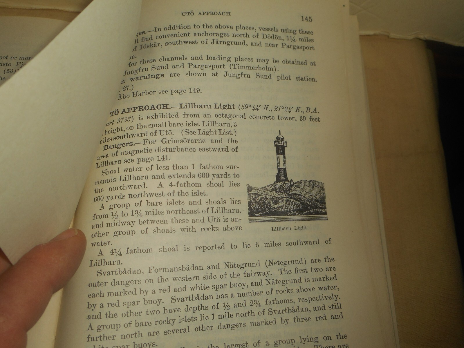SAILING DIRECTIONS for the BALTIC Vol. 3 U.S. NAVY Hydrographic Office 1934 Book