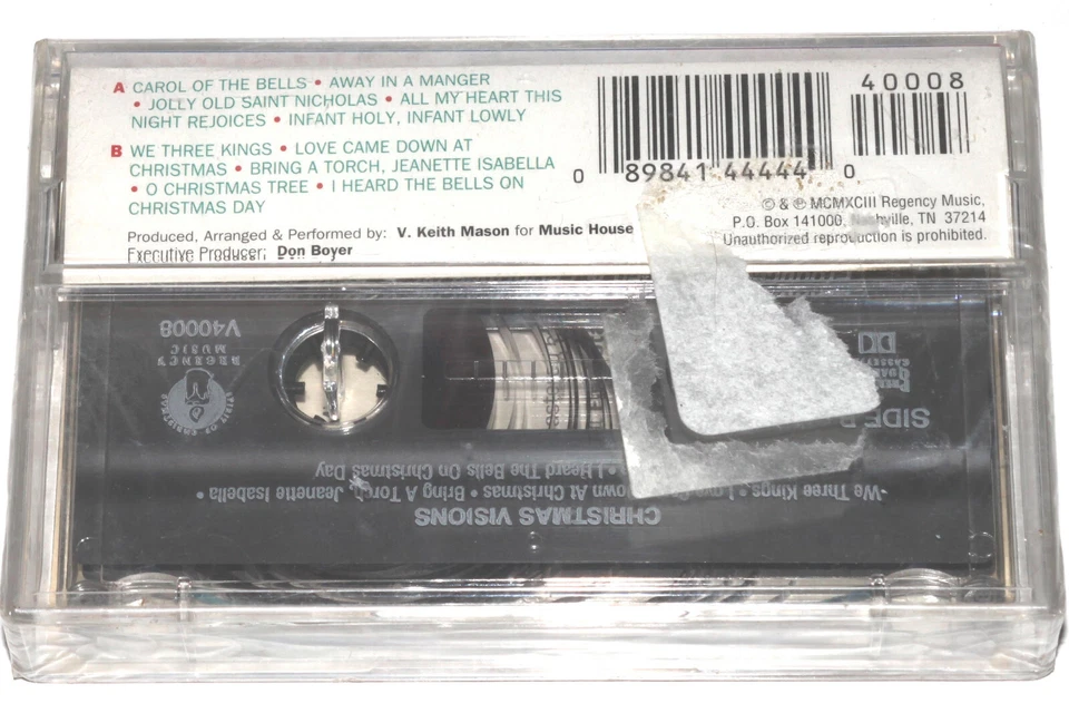 Christmas Visions - Holiday Favorites In The Sounds Of Today (Cassette) SEALED - Image 2 of 4