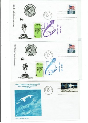 Apollo 15 SCCS Jul-Aug 1971+ SPACE CITY COVER SOCIETY 25 Covers !! - Picture 4 of 9