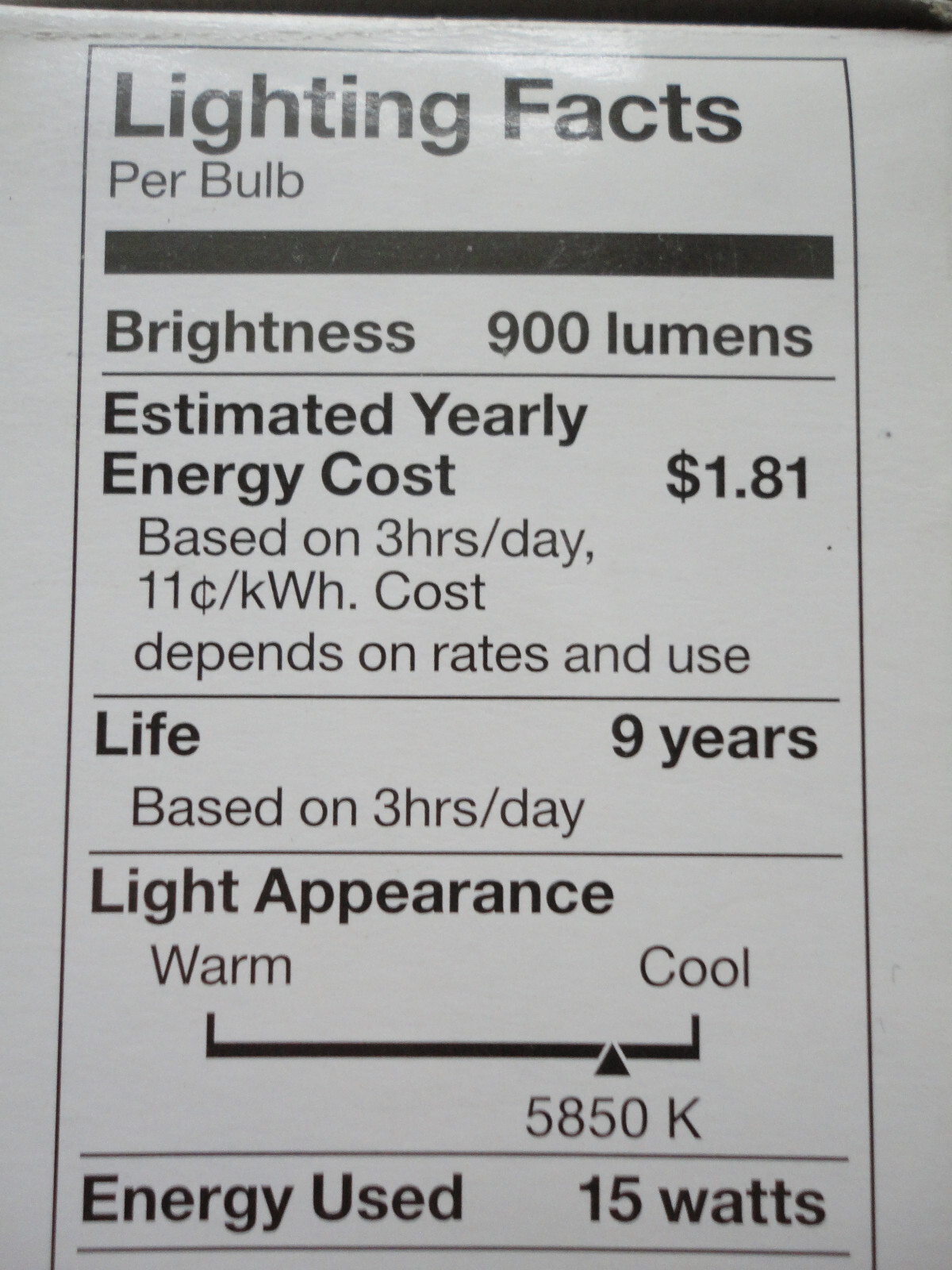 LOT 2  New OttLite Natural Daylight 60w=15w Replacement Bulb E26 Base Instant On