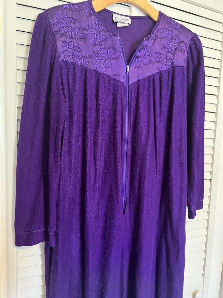 EDICIONES BÁSICAS Para Mujer Talla Pequeña S Bata Vestido de Salón Casa Vestido de Noche De Colección Foto 2 de 4