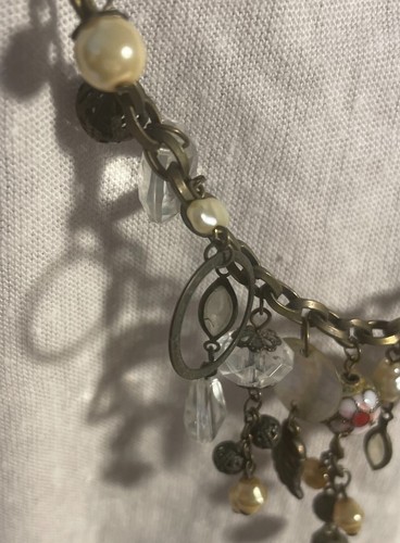 20" Steampunk necklace Antique Bronze Chain with Various Charms - Picture 5 of 9