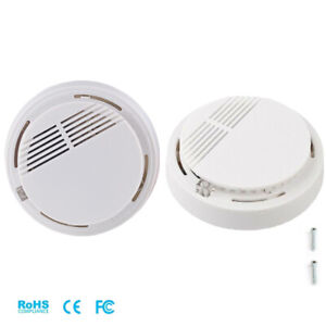 2 PACK IONIZATION SMOKE DETECTOR Battery Operated Home Fire Alarm Safety Sensor