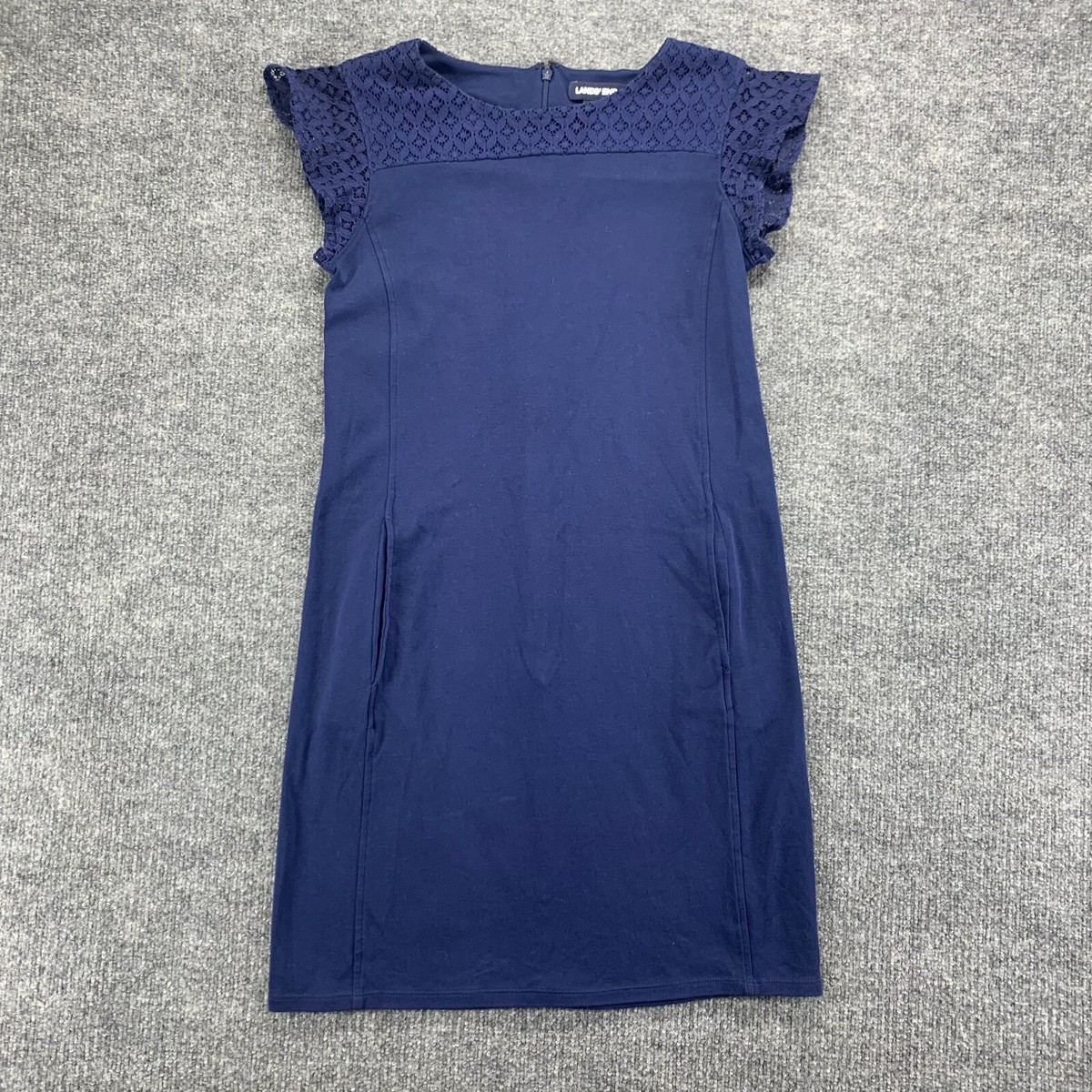 chinese dress ladies Lands' End Women's Petite Cotton Jersey Notch Neck Dress X-Small Compass  Red-Cherries at Amazon Women's Clothing store