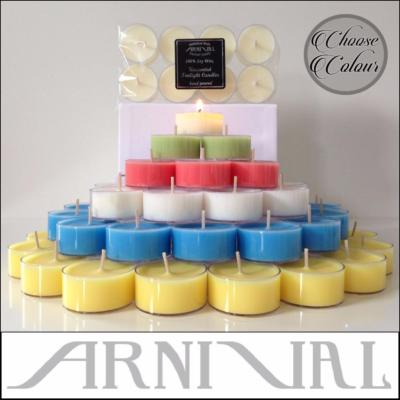 8-256pc BULK UNSCENTED 100% NATURAL SOY WAX TEALIGHT tea light CANDLES 20hr/pack