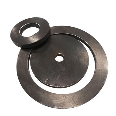 STAHLRING -SCHEIBE- RONDE MIT LOCH  Ø 80 mm bis 300 mm-starke 3,5,8,10,12,15,20