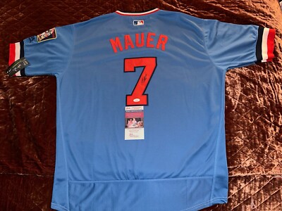 Joe Mauer Signed Minnesota Twins Jersey JSA Coa Autographed