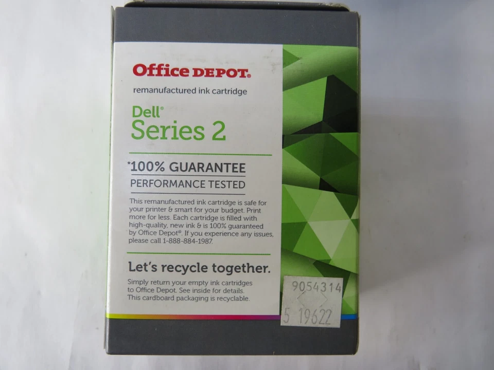 Лот из 8 новых совершенно чернильных картриджей Office Depot серии Dell 2 цвета - Изображение 3 из 4