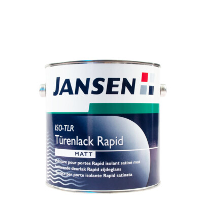 Jansen ISO-TLR Türenlack rapid weiss 2,5L matt, Acryllack, Isolierfarbe, Weißlac