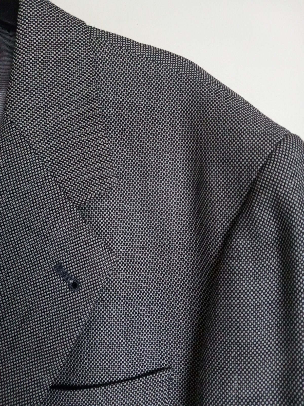 Gianfranco Ruffini Mens Blazer Jacket Black Houndstoo… Gem