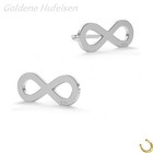 Unendlichkeit Ohrstecker 925 Sterling Silber Ohrringe Infinity Schmuck-Set 3696