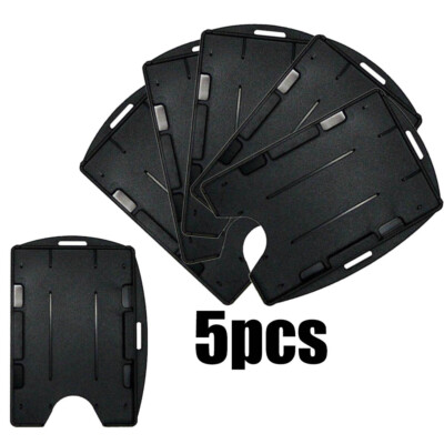 5pcs/set Small Double Sided Horizontal & Vertical Rigid Card ID Holder USA Stock