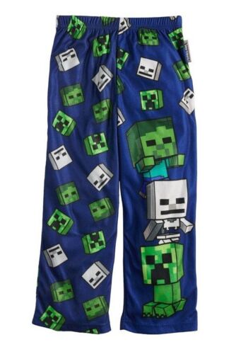 NWT Minecraft Boys Sz 4-5 S Creeper Green Pajamas PJ Lounge Pants holiday  - Picture 1 of 1