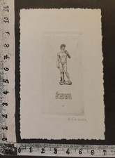 WUNDERKAMMER C EXLIBRIS 994 " DAVID  " - * ANDRE GASTMANS * - C SIGNED