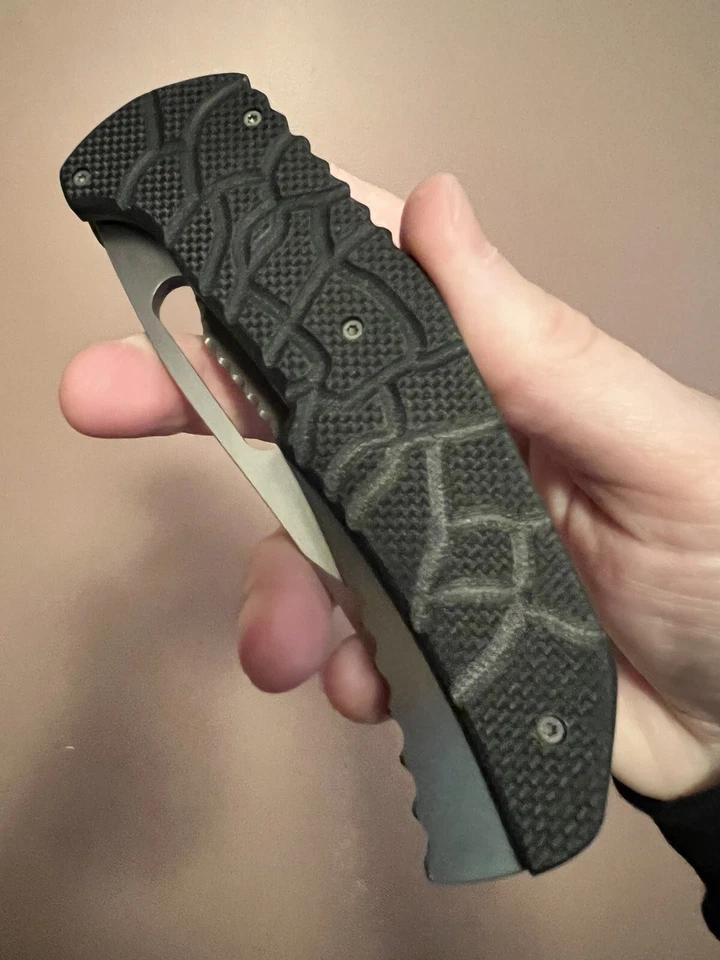 Mikkel Willumsen Full Custom Blondie Folding Knife RARE - Image 4 of 4