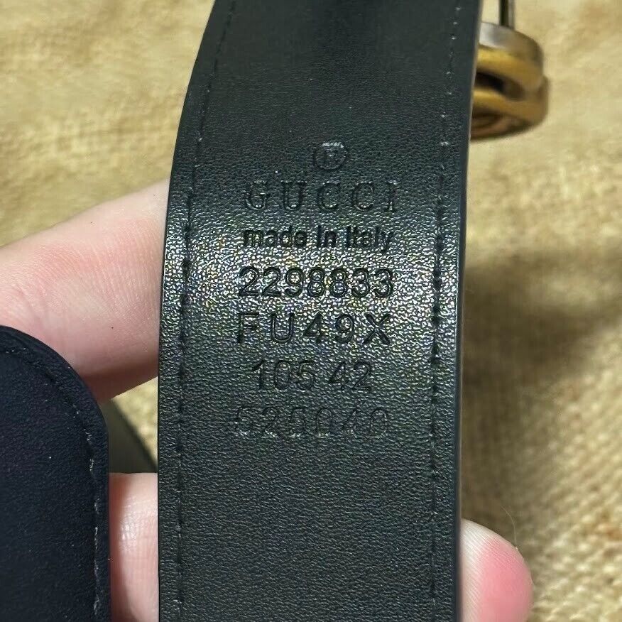 Gucci GG Leather High Waist Belt 2298833 FU49X 105-42 525040 Gucci GG Leather High Waist Belt 2298833 FU49X 105-42 525040