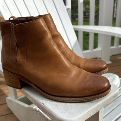 Kork-Ease Brown Leather Ankle Boots Kork Ease - ryder bootie - rum (brown) — Centro Shoes, Inc main image 3