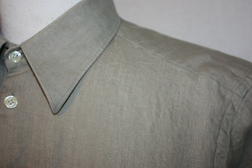 Jones New York Collection Pale Green 100% Linen Dress Shirt Sz 16.5 - 34/35 - Picture 3 of 5
