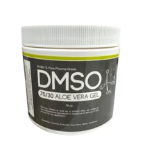DMSO 70/30 Gel 16 oz. Jar  w/ Aloe Vera 99.995% Low odor Dimethyl Sulfoxide