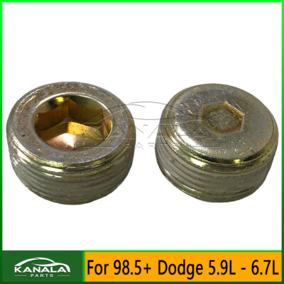 24mm x1.50 For Cummins Thread-In Cylinder Head Freeze Plug Kit New