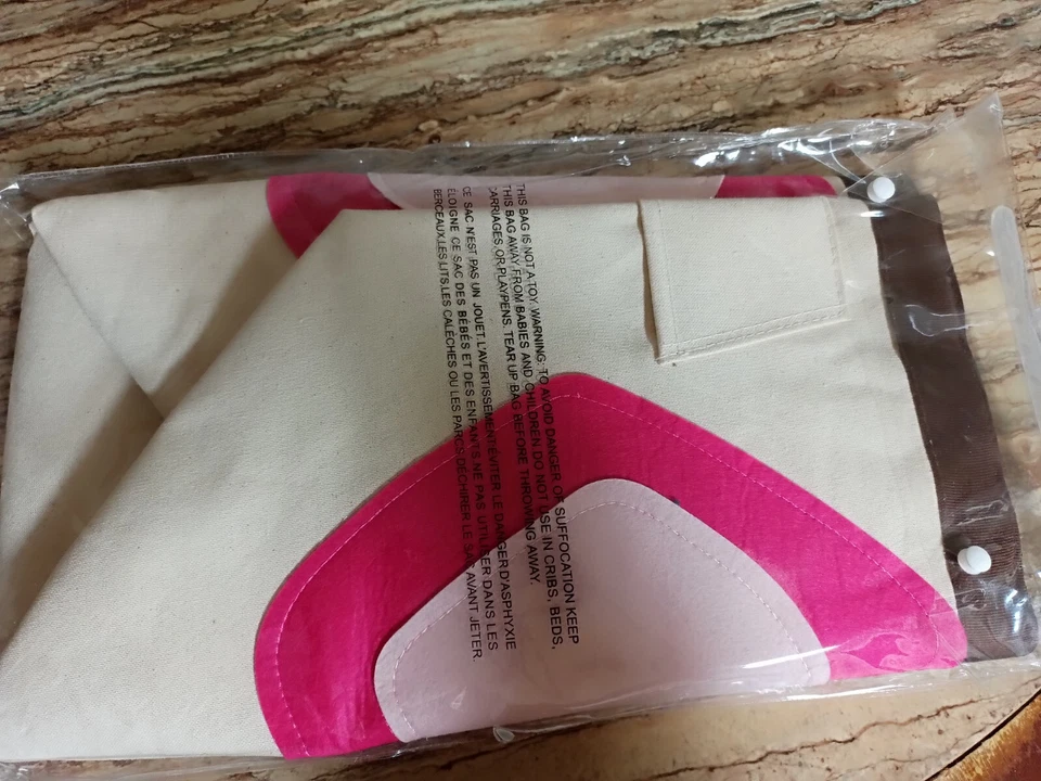 Pink Elephant Canvas Toy Extra Large Round Storage Bin by 3 Sprouts - Image 2 of 3