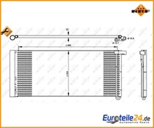 Condenser, Air Conditioning Easy Fit NRF 350331 for Porsche