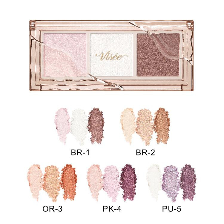 KOSE VISEE] Killer Eye Trio BR-1 Eyeshadow Palette 3g JAPAN NEW | eBay