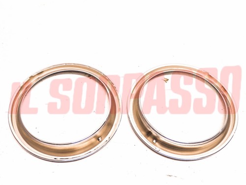 Original Front Headlight Frames For Fiat 124 Sedan - Station Wagon - Picture 2 of 2