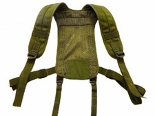 Olive Green PLCE Main Shoulder Yoke Webbing Suspenders Gulf War Good Used Grade