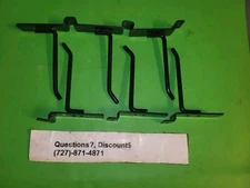 4" Slatwall Hooks, Black, Hanger Display,Display Panel Hooks Wire Metal 6 Pcs