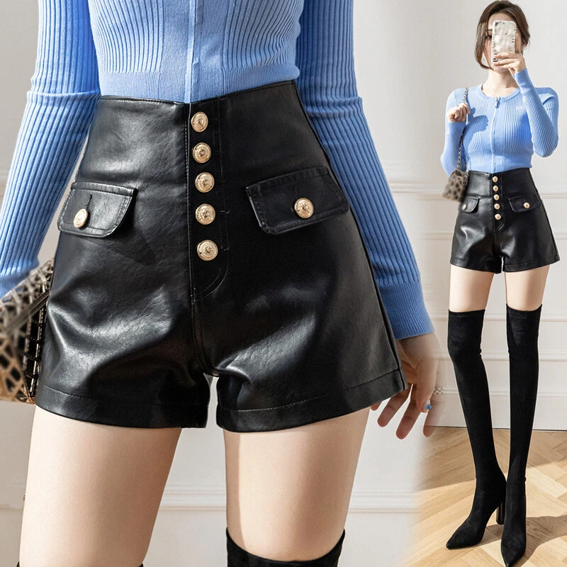 High waisted shorts in cheap winter
