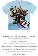TRAVIS SCOTT - FRANCHISE GEORGE CONDO COVER PORTRAIT TIE-DYE T-SHIRT CACTUS JACK