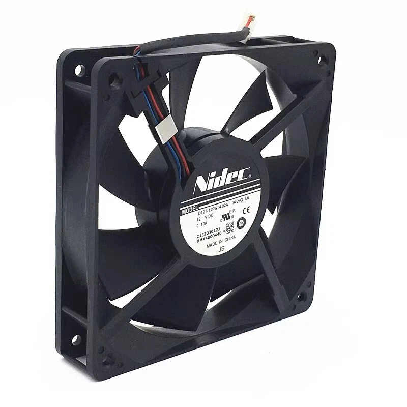 Nidec D12T-12PS14 12025 12V 0.10A 12CM 3-Pin Silent Dual Ball Cooling Fan - Image 3 of 3