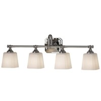 Wandlampe Spiegelleuchte Lampe Led Flurlampe Glas Chrom Badleuchte 4 Flammig