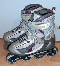 Rollerblade Bladerunner Advantage Women's SIze 7 Inline Skates Gray/Purple