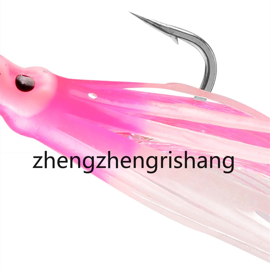 5pack 6Hook Sabiki Fishing Rigs Baits Soft Octopus Lure Luminous 2/0 4/0 - Image 4 of 4