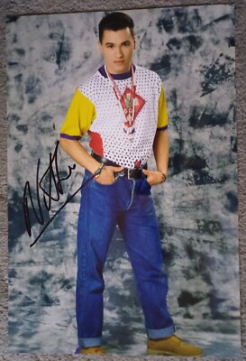 Nathan Moore Bruder Beyond Leadsänger in den 1980er Jahren signiert 12x8 Foto
