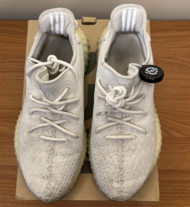 Adidas Yeezy Boost 350 V2 Triple White Cream Size 10.5 Sneakers w