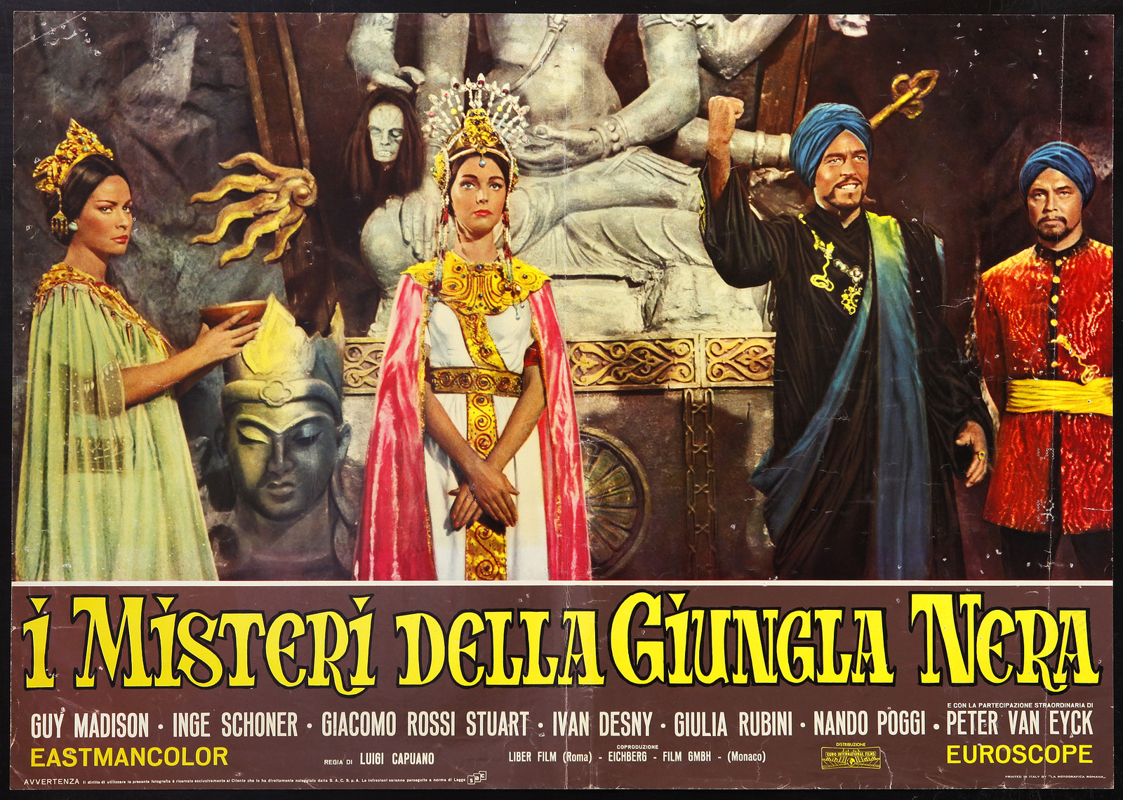 CINEMA fotobusta I MISTERI DELLA GIUNGLA NERA madison schoner  