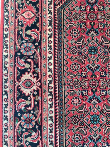 Vintage 3'8" x 5'3" Handmade Wool Medallion Area Rugs Red Oriental Knotted Rugs - Picture 14 of 24