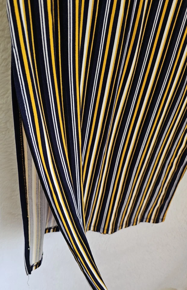 Falda Mujer Rue 21 Talla M Mediana Amarilla Negra Blanca Rayas Foto 4 de 4