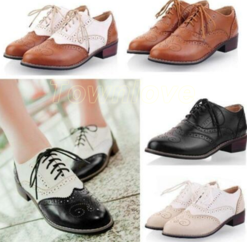 Womens Oxford Ladies Wingtip Brogue 