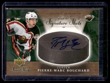 2006-07 Upper Deck Sweet Shot Signature Autograph Pierre-Marc Bouchard Auto