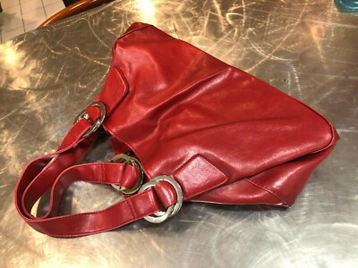 ALDO RED LEATHER VINTADGE HANDBAG UK