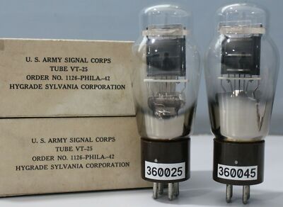 VT25 10Y Sylvania Made In U.S.A Amplitrex Tested fixed bias