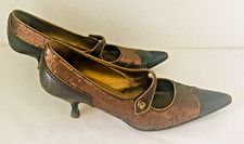 Vintage Prada Milan Leather Sequence Pump Heels, VGC, Rare & Collectable AU5.5